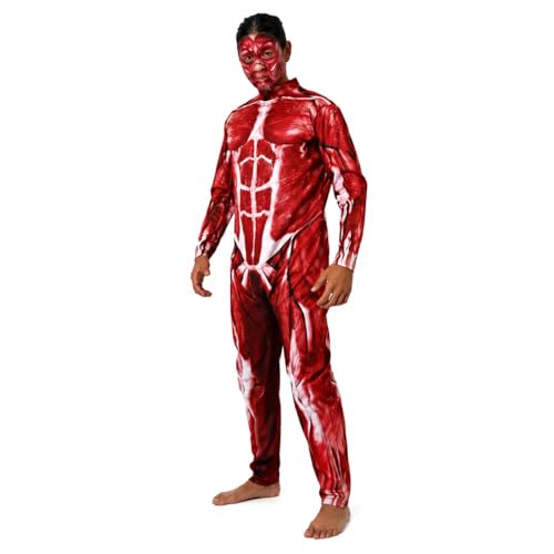 Combinaison anatomie humaine adulte pour Halloween et soirées à thème