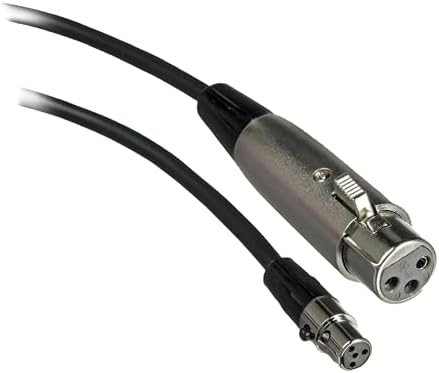 Shure WA310 4-Feet Microphone Adapter Cable, 4-Pin Mini Connector (TA4F) to XLR(F) Connector
