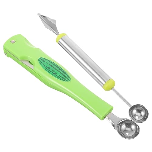PRETYZOOM 2pcs Fruit Carving Tools Watermelon Pulp Spoon Melonball Scoop Ball Maker
