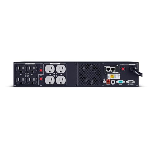 Image of CyberPower PR1000RT2UCN Smart App Sinewave UPS Battery Backup and Surge Protector, 1000VA /1000W, 8 Outlets, 2U Rack /Tower, AVR, Pre-Installed RMCARD205, Built-in cloud monitoring, UL Certified