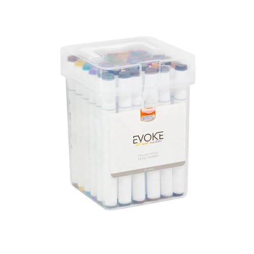 BRW Pincel Marcador Artistico Evoke Dual Marker 36 Cores