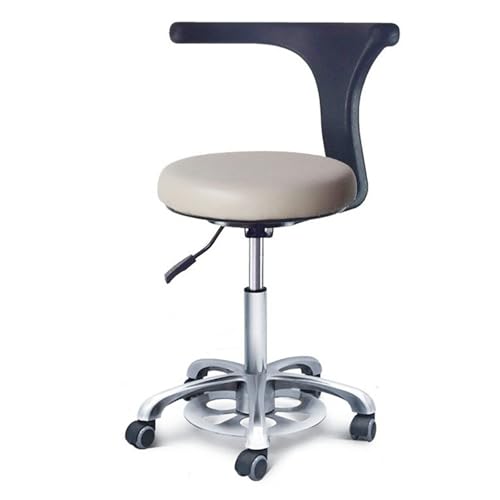 椅子 医療用スツール メディカルスツール 歯科助手用スツール 高さ調節可能 PUレザー 回転式 耐荷重200kg 医療用サロンチェア(C3)
