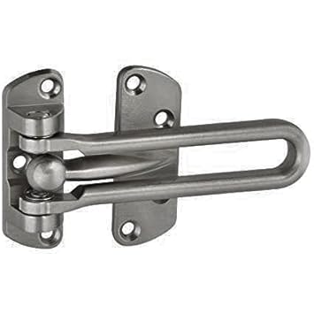 EYE BERRY BASI SALES WITH MISCELLANEOUS DEVICE 18/10 Steel Door Chain/Guard/Security Latch, Full Size (Satin Matte, Large)