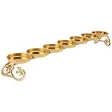 JOINPAYA Candelabro de Sacrificio Dorado de Aleación, Copa de Vela Budista Redonda para Adoración, Portalámparas para Decoración del Hogar y Suministros de Ofrendas (1 Unidad)