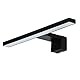 Kwazar Luminaire LED Spiegelleuchte Badezimmer 5W 450LM 30cm Neutralweiß 4000K IP44 230V Wandleuchte Spiegellampe, Badezimmerschrank Spiegelleuchten Elena Schwarz