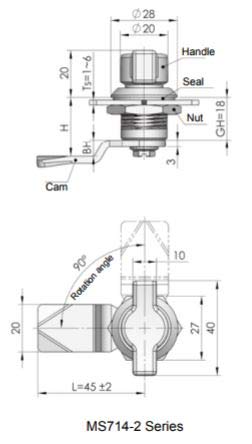 Tilt Carrier Cream Cam 1 1/4