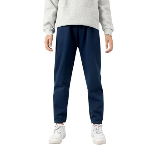 Pantalons actifs pour enfants avec poches coupe décontractée navy
