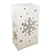 Lumabase Snowflake 32712 10 Count Plastic Lanterns, White