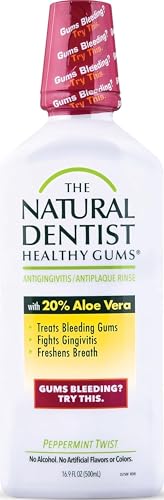 THE NATURAL DENTIST Mint Healthy Gums Oral Rinse, 16.9 FZ
