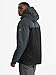 GEMYSE Men's Windproof Ski Jacket Warm Raincoats Snowboarding Hooded Parka With Multi-Pockets (Black and Grey,X-Large)