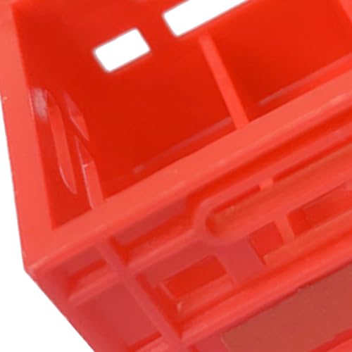 Dilwe Miniatur-Bierkasten-Modell-Spielzeugset, Kunststoff-Puppenhaus-Bierkisten, Langlebig und Realistisch, Tragbare Größe, Dekorativ für DIY-Mini-Hauszubehör (Rot)