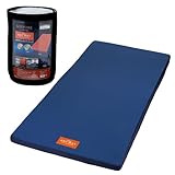 nishikawa 【 西川 】 エニーマット マットレス シングル 高反発 寝返りサポート エアホール加工 通気性 年中快適 抗菌加工 洗濯可能な側生地 折りたたみ 収納用固定ベルト付き ベッドでも床でも使用OK 敷き布団 ベッドマットレス ANY MAT スリープラインby nishikawa ネイビー 246057293 【最大30日間お試しサービス対象】