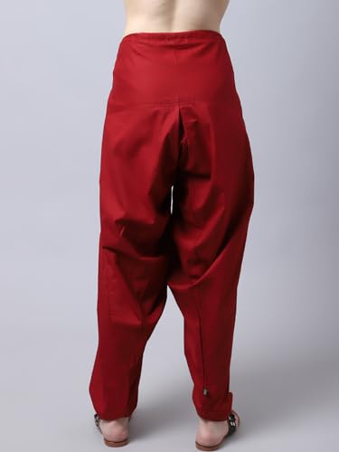 Image of Pistaa's Women's Regular Fit High Rise Combo of 3 Solid Pure Cotton Patiala Salwar