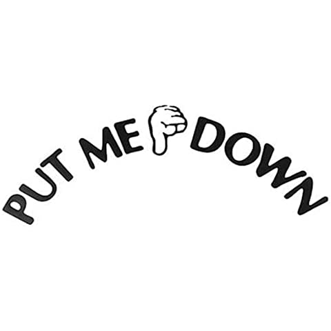 U-M Humorous 'Put Me Down' Toilet Sticker Cover