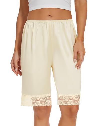 Image of MANCYFIT Pettipants for Women Under Dress, Long Culotte Slip