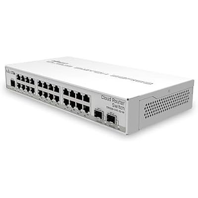 MikroTik Cloud Router Switch 326-24G-2S + in with RouterOS، W125742110 (326-24G-2S + in with RouterOS L5 ترخيص ، حالة سطح المكتب CRS326-24G-2S + in ، مُدار ، Gigabit Ethernet)