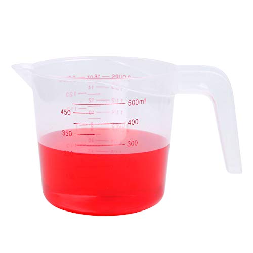 Vaso medidor plástico transparente 500 ml FEESHOW miniatura 7
