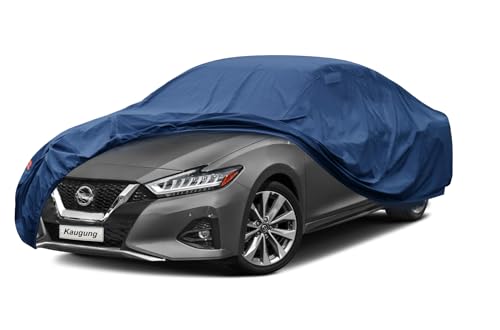 Image of Kaugung Heavy Duty Car Cover Custom Fit Nissan Maxima (1988-2025), Waterproof All Weather Resistant Outdoor Sun Rain Dust Snow Protection with Anti-Theft Lock.(USA