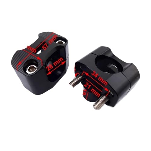 Adaptateur de serrage de guidon de moto aluminium robuste 28mm