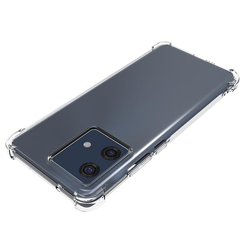 Image of for Moto Edge 40 Neo Case,Moto Edge 40 Neo Phone Case Clear Transparent Reinforced Corners TPU Shock-Absorption Flexible Cell Phone Cover for Moto Edge 40 Neo - Transparent