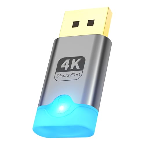 Hkfgdjdl Enchufe emulador de pantalla virtual adecuado para múltiples configuraciones de monitor con resolución 4K en portátiles y escritorios