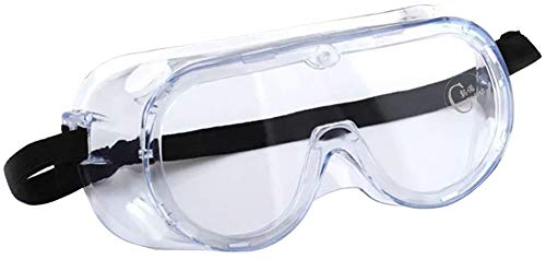 Preisvergleich Produktbild Chiconon Schutzbrille im Labor, hohe Schlagfestigkeit, kristallklar, strapazierfähig, industrielle Stärke, Schutzbrille für Chemikalien, Labor und Arbeitsplatz