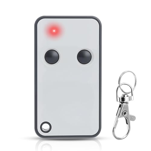 Télécommande garage et portail 2 canaux 433,92 MHz avec fonction copie, compatible Télécommande Roger 433 MHz et Roger telecommande E80 TX52R