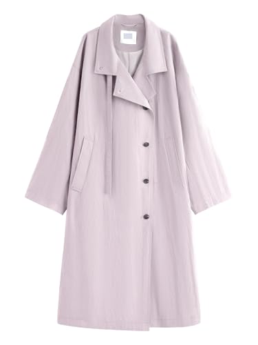 Trench-coat oversize en coton pour femme veste mi-saison ample