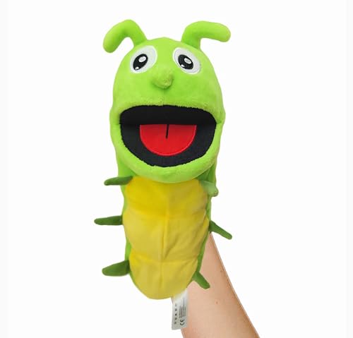 LOMTRATS Marionette a Mano con Insetti per Bambini, Include Api, Farfalle, Libellule, Ecc. con Bocca Aperta Mobile, Perfetto per Raccontare storie, Insegnare, Scuola Materna, Regali di Compleanno