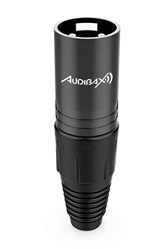 Audibax Silver Black Conector XLR Macho Negro Cover