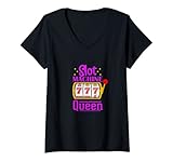 Photo Gallery donna slot machine queen casino las vegas gioco d azzardo casino maglietta con collo a v Photo Gallery donna slot machine queen casino las vegas gioco d azzardo casino maglietta con collo a v
