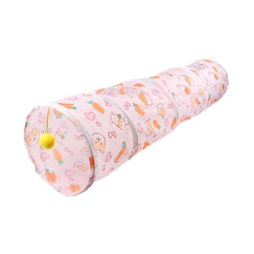 Baoblaze Pet Cat Tunnel Peeking Hole Toy Soliving Toy Ball Interior interativo dobrável para gatos i