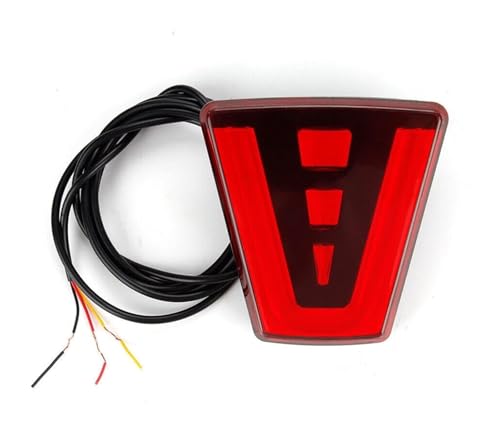 Troisième feu de freinage triangulaire 12V universel style DRL F1