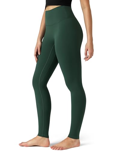 Colorfulkoala Dreamlux No Front Seam Leggings for Women 28' Inseam, High Waisted Buttery Soft Full Length Yoga Pants (XL, Pine Grove)