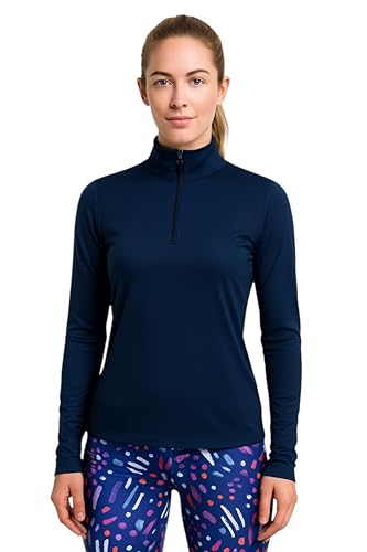MIZA Women's Long Sleeve Sports T-Shirt – Light and Comforta...