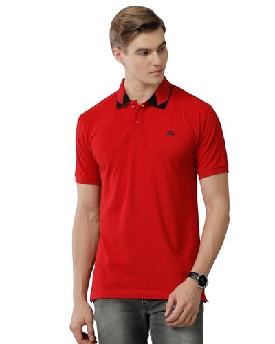 Image of ADRO Mens Polo T Shirt -100% Cotton Polo Tshirt for Men | Solid Polo T-Shirt Regular fit