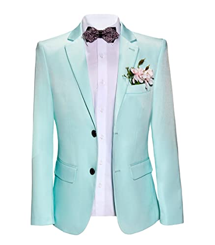 Men's Slim Fit Mint Green Summer Wedding Suits 2 PC Two Buttons Prom Suits Men Suits Dinner Suits2
