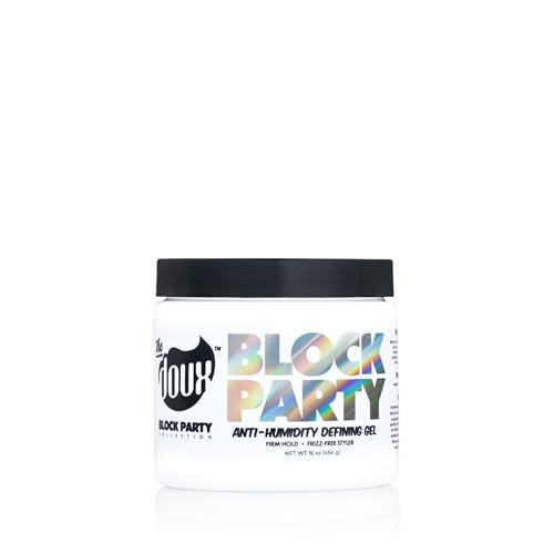 The Doux BLOCK PARTY Anti-Humidity Gel, Curl Defining Styling Gel, 8 oz