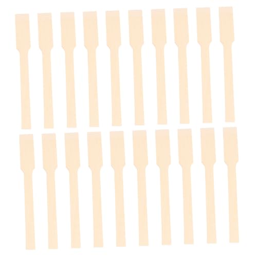 BRIGHTFUFU 20pcs Long Bamboo Stirring Rods Safe Practical Stirrer Set for Iced Tea Smoothies