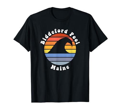 ME Wave in Biddeford Pool Maine Vacation Beach Souvenir Men Women Kids T-Shirt