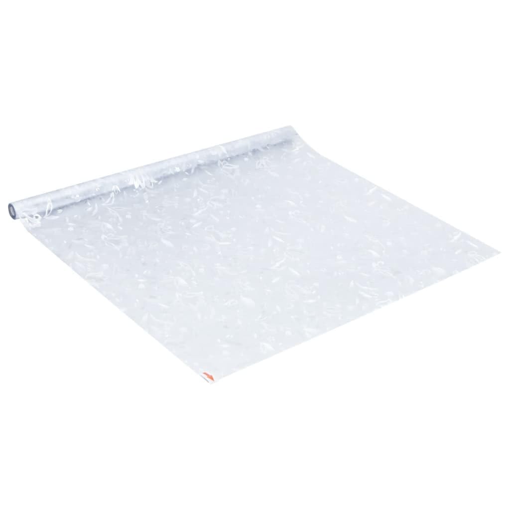 Dekor-Fensterfolie Frosted Blumen Muster 90x500cm PVC Fensterbehandlungen
