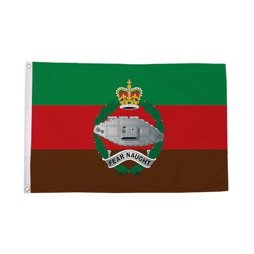 Bandera del regimiento de tanques reales Flagtex que no se descolora con el sol