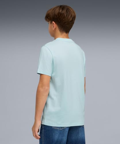Image of Puma Boy Cotton Solid Regular Fit Tees