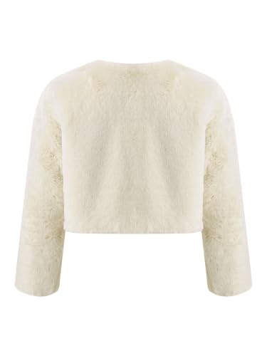 easyforever Flower Girl Bolero Shrug Long Sleeve Cardigan Wedding Party Dress Coat Dress Cover Up Jacket Outwear2