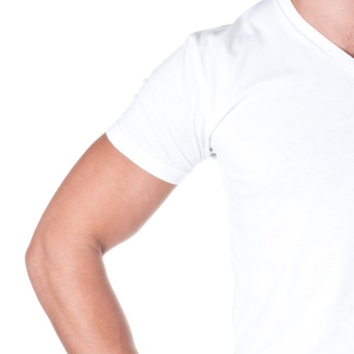 Next Level Men's CVC V L WHITE3