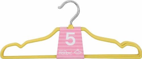 Fuji Trading 91481 PVC Hangers, Set of 5, Yellow