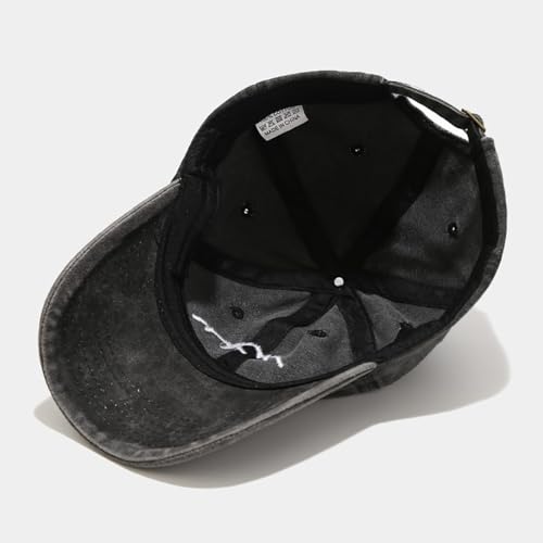 Image of XYIYI Vintage Washed Distressed Baseball Cap Adjustable Cotton Dad Hat for Women Men