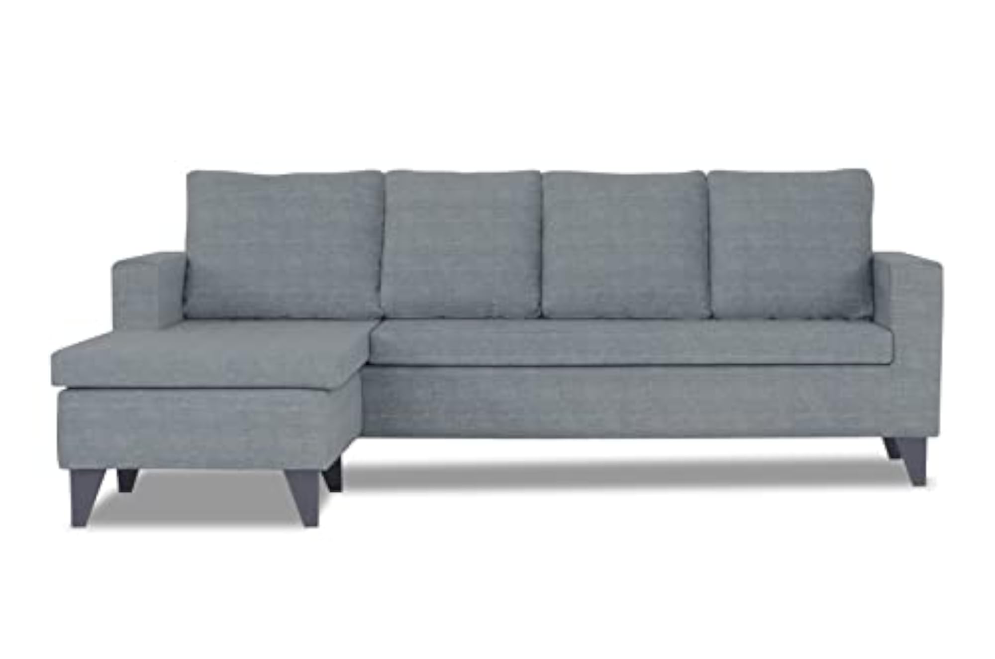 Jonas Decent L Shape 5 Seater Sofa Set LHS, Grey