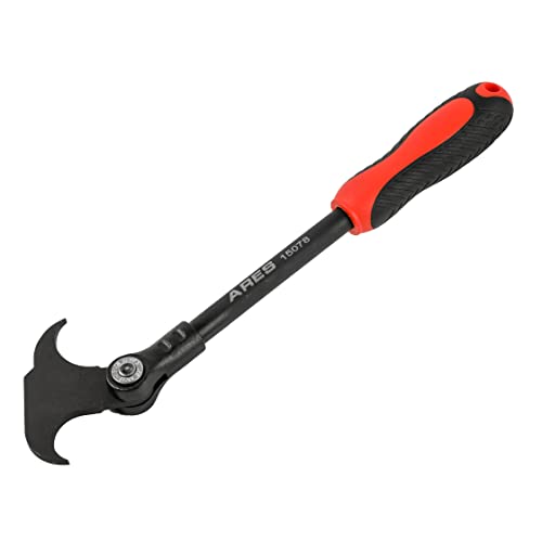 ARES 15078-12-Inch Indexing Seal Puller - 14 Adjustable Locking Positions - Dual Hook Tip Design - Remove Oil and Grease Seals on Cars, SUVs and Light Trucks