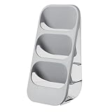 【Organisation fonctionnelle】Avec 3 compartiments, cet organiseur permet de trier et de ranger efficacement les baguettes, cuillères, couteaux, et plus encore, gardant votre cuisine bien rangée et bien organisée.